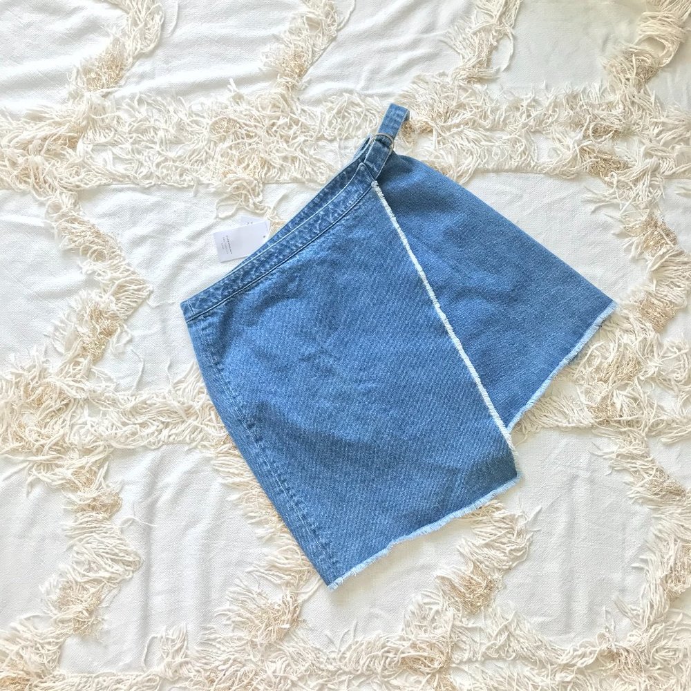 CLUB MONACO Jean Wrap Mini Skirt 💕💕